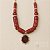 Colar Boho Medalha - Vermelho - Imagem 1