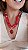 Colar Boho Medalha - Vermelho - Imagem 2