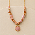 Colar Boho Medalha - Salmão - Imagem 1