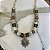 Colar Boho Medalha - Turquesa com Tartaruga - Imagem 1
