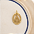 Medalha N. S. Aparecida Vazada - G - Dourado - Imagem 1