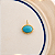 Pingente Aurora Resina Oval - Turquesa - Imagem 1