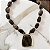 Colar Boho Pedras Max Orgânico - Café - Imagem 1