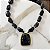 Colar Boho Pedras Max Orgânico - Preto - Imagem 1