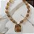Colar Boho Pedras Max Orgânico - Caramelo - Imagem 1