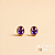 Brinco Afeto Oval - G - Lavanda - Imagem 1