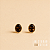 Brinco Afeto Oval - G - Whisky - Imagem 1