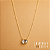 Colar Cristal Oval Longo - Dourado - Imagem 1
