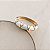Bracelete Orla Esmaltado Trama Dourada - Branco - Imagem 1