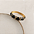 Bracelete Orla Esmaltado Trama Dourada - Preto - Imagem 1