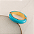 Bracelete Orla Resina - Turquesa Rajado - Imagem 1
