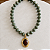 Colar Boho Helena - Verde com Café - Imagem 1