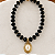 Colar Boho Helena - Preto com Pérola - Imagem 1