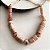 Colar Boho Cilindros - Salmão - Imagem 1