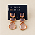 Brinco Mila - Rosa Semitransparente - Andes - Imagem 1