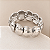 Bracelete Chapa Flexível - Ródio - Orla - Imagem 1