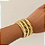 Bracelete Lumière Trançado - Dourado - Fosco - Imagem 2