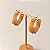 Argola Resina com Esferas - Nude - Andes - Imagem 1