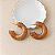 Argola Resina com Esferas - Nude - Andes - Imagem 2