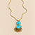 Colar Pedras Resina Max - Turquesa- Andes - Imagem 1