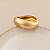 Bracelete Orgânico Fino - Fosco - Dourado - Imagem 1