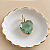 Pingente Cristal Coração - GG - Verde Água - Imagem 1