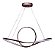 Lustre Led Pendente Design Ambiente Moderno Fita 48w Marrom - Imagem 1