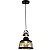 Luminária Pendente Lustre Estriel E27 Cobre Vidro Âmbar - Imagem 7