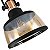 Luminária Pendente Lustre Estriel E27 Cobre Vidro Âmbar - Imagem 5
