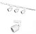 Trilho eletrificado Branco 1 mt 3 spot 7w 3000k Br Quente - Imagem 8
