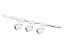 Trilho eletrificado Elegance Branco 1 mt 3 spot 7w 6500k Br - Imagem 1