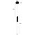 Luminária Pendente Led Vanna 3w 3000k Preto 110/220 Nordecor - Imagem 2