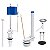 Kit Caixa Acoplada Completo Reparo Saída Convencional Roco - Imagem 1