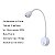 luminária Arandela Led Flexível Parede BEET 3w 3000k Branco - Imagem 4