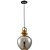 Luminária Pendente Lustre Metal Vidro Tion APE Ouro Fume - Imagem 1