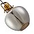 Luminária Pendente Lustre Metal Vidro Tion APE Ouro Fume - Imagem 5