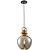 Luminária Pendente Lustre Metal Vidro Tion APE Ouro Fume - Imagem 2