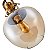 Luminária Pendente Lustre Metal Vidro Tion APE Ouro Ambar - Imagem 7