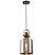 Luminária Pendente Lustre Metal Vidro Tion VAS Ouro Fume - Imagem 1