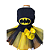 Vestido Batgirl Amarelo - Imagem 1