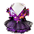 Vestido Halloween Roxo - Imagem 1