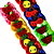 Par de laços Frutas - Imagem 1