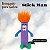 Brinquedo para gato - Stickman Pelúcia Com Catnip - Imagem 1