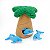 Pélucia para pet -DOLPHIN IN PALM TREE - Imagem 1