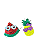 Kit de adesivos frutas - Imagem 1