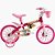 Bicicleta Infantil Aro 12 Cairu Flower Lilly Freio Tambor 1 Marcha Cestinha - Rosa - Imagem 1