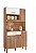 KIT COZINHA NICIOLI MAGAZIN 90 C/TAMPO 891.197.1 CARVALHO RUST/OFF WH CRIST - Imagem 1