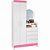 Roupeiro Comoda Albatroz Capri 2 pts 4 gvs 9732.67 BRANCO/AZUL-ROSA-BRANCO-PRETO - Imagem 1
