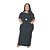 Vestido Feminino Longo Ombro a Ombro Ciganinha Bolso e Fenda Slim e Plus Size - Imagem 1