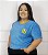 Blusa Feminina Brasil Lurex Copa Slim e Plus Size Camiseta - Imagem 4